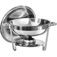thumbnail image 6 of Jacgood 6 Qt Chafing Dish Buffet Set,6 pack Stainless Steel Round Chafers and Buffet Warmers Sets with Food and Water Trays for Catering, 6 of 7