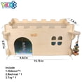 thumbnail image 4 of Escondite de animales pequeños YKD Castle Chinchilla House, 4 of 6
