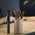 thumbnail image 4 of Juego de 6 piezas para la ceremonia del té, utensilios de arte del té, juego de té de kung fu hecho a mano para casa de té Estilo E, 4 of 9