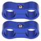 thumbnail image 3 of 2 piezas AN6 adaptador de abrazadera de separador de manguera trenzada soporte universal azul, 3 of 10