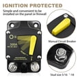 thumbnail image 2 of TAPDRA 12V-48V 300 Amp Automotive Circuit Breaker Overload Protection Short Circuit Protection For Trolling Motor Amplifier, 2 of 7