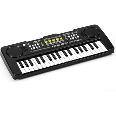 Mixfeer 37-Key Portable Electronic Piano Keyboard for 3-9 Year Old Kids Gift, Black