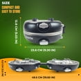 thumbnail image 2 of Martin MCS300 Propane Camping Stove - 20,000 BTU Folding Dual Stove with 2 Adjustable Burners, Piezo Ignition and Hose; Portable Cooking Gear for Backpacking, Camping and Hiking, 2 of 7
