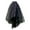 Black, variant on Elegant Layered Mesh Skirt with Asymmetrical Hem High Waist Flowy Chiffon Tiered Ruffle Design for Women