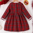 thumbnail image 4 of vigerkar Little Girls Dress Long Sleeve Lace Fashion A-line Spring Outfits Clothes (Red, 4-5 Years), 4 of 7