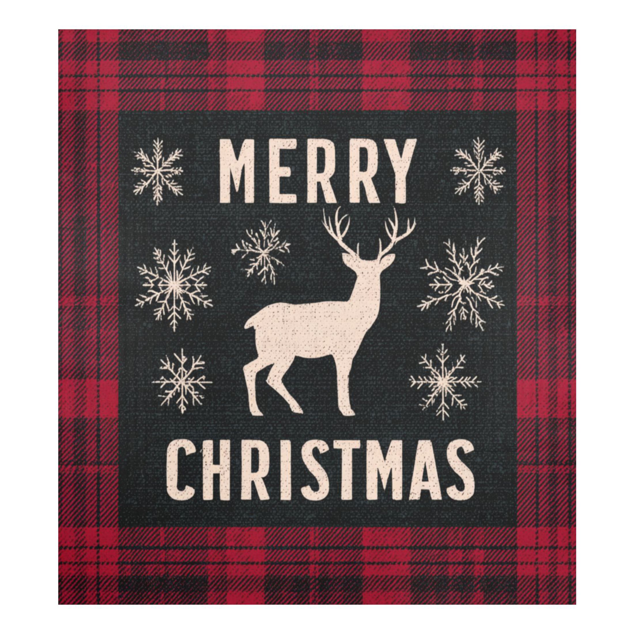 Dishwasher Magnetic Refrigerator Magnet Cover Sticker Home Decorative 23"x26" Red and Black Shirt Pattern