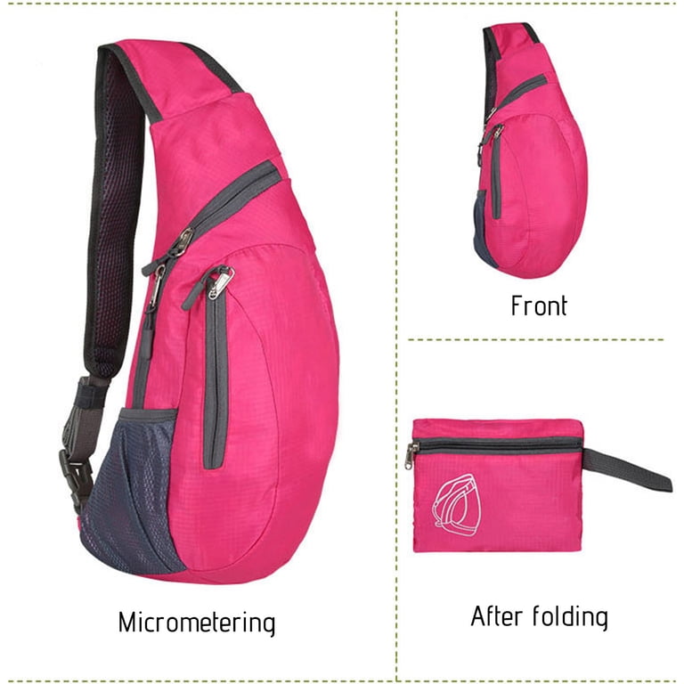 Anti-Theft Sling Backpack Crossbody Bag Water-Resistant Travel Daypack Amazon.com | Sling Bag Slim Waterproof Shoulder Backpack For  main image 2