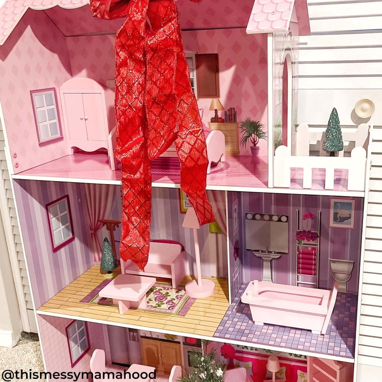 Teamson Kids Olivia's Dreamland Tiffany Dollhouse, Pink photo 4