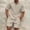 Khaki, variant on Men's 2 Piece Waffle Knit Outfit Half Zip Polo Shirt and Shorts Textured Summer Set for Guys Who Love Laid-Back Style Black S