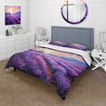 thumbnail image 1 of Designart "Post-Impressionist Lavender Hues II" Vangogh Bedding Covert Set - Landscapes Purple Traditional Bed Set With 1 Sham, 1 of 6