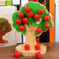 thumbnail image 2 of ChicYu Magnetic Wooden Fruit Tree Toy Early Education Educational Hand-Eye Coordination Training Toy Easy to Operate Enhances Fine Motor Skills for Toddlers​, 2 of 5