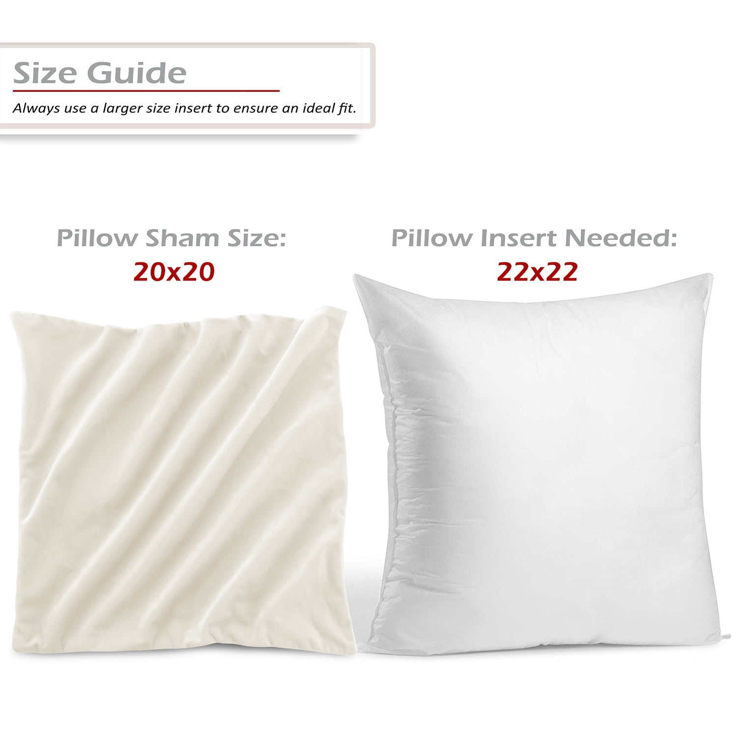 Nestl Velvet Throw Pillow Covers Solid Square Soft Decorative Pillow Cover for Sofa, 18" x 18", Off White, Pack of 4