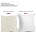 thumbnail image 3 of Nestl Velvet Throw Pillow Covers Solid Square Soft Decorative Pillow Cover for Sofa, 18" x 18", Off White, Pack of 2, 3 of 8