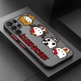 thumbnail image 4 of Cartoon Anime Cat Hello Kitty For Samsung S23 S22 S21 S20 S10 S9 Note 20 10 Ultra Plus FE Lite Frosted Translucent Phone Case ZR, 4 of 7