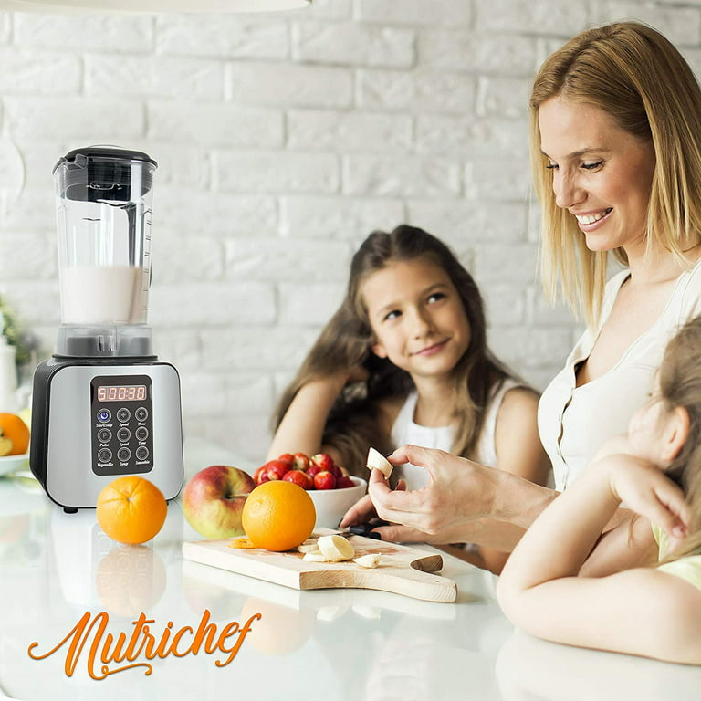 NutriChef Personal Electric Single Serve Blender 1200W, Stainless
