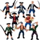 thumbnail image 2 of Juega de figuras de acción pirata de 8 piezas en posturas y armas variadas, fiesta de hombres piratas divertid Liberty Imports Liberty Imports, 2 of 2