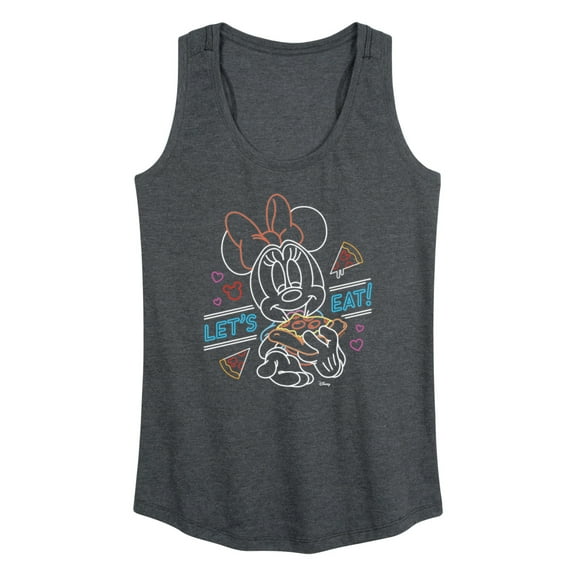 Disney - Minnie Mouse - Let's Eat Pizza - Women's Racerback Tank Top