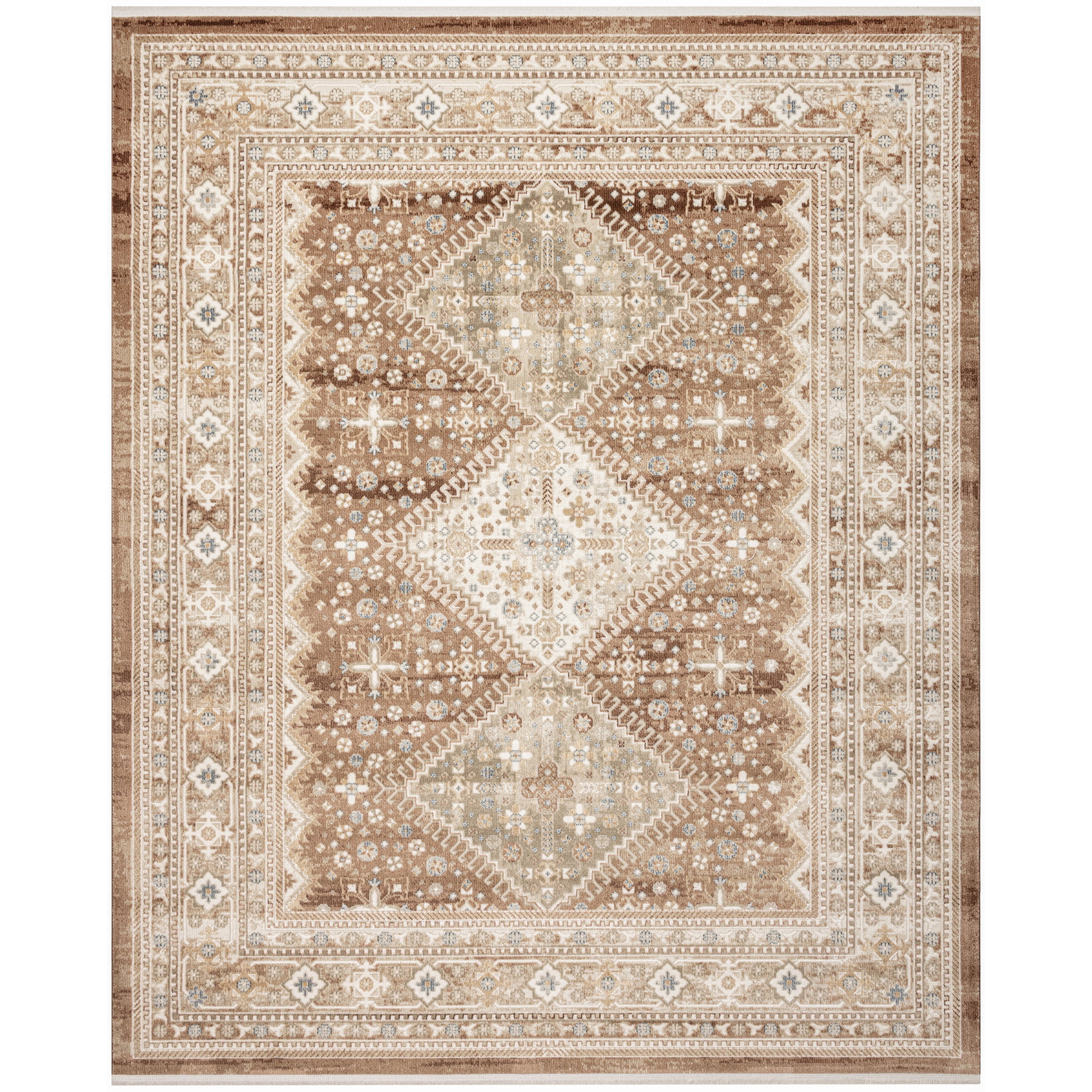 Nourison Pardis 7'10" x 9'10" Rust Vintage Indoor Rug