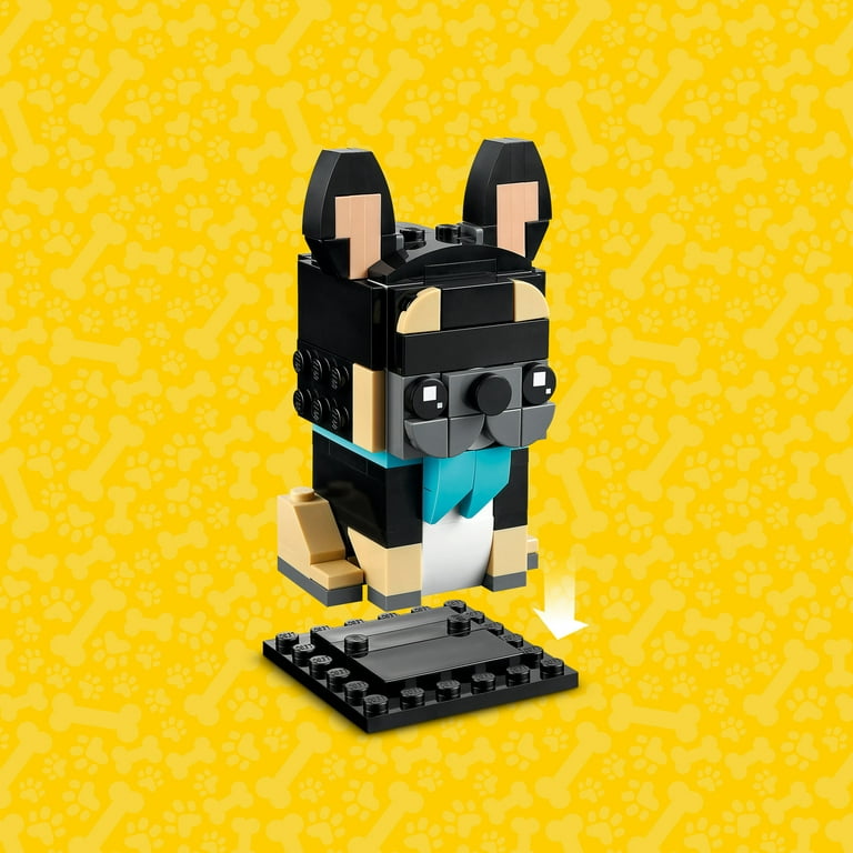 LEGO MOC Brickheadz French Bulldog Black and White by leonozza1