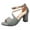 Gray, variant on Anuirheih Womens Heels Sandals, Open Toe Thick Heel Casual Sandals Buckle Strap Women Dress Shoes for Women Outdoor(Career Style,Light-pink）
