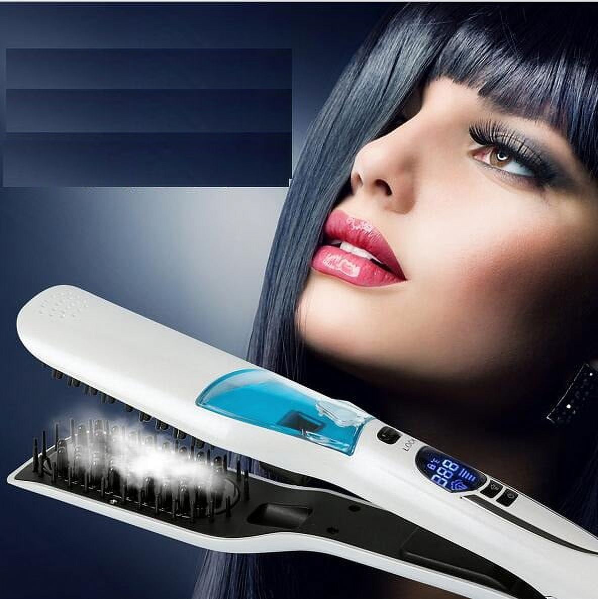 Steam straightener Amazon.com : Wavytalk Pro Steam Hair Straightener Brush  main image 3