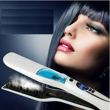 Steam Hair Straightener Steam Comb Straightening Irons Automatic Straight Hair Brush Steam Flat Iron Electric Ceramic Hair Straightener Tools