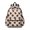 Geometric Circle Beige Pattern, variant on Geometric Triangle Green Pattern Cute School Backpack with Padded Back and Adjustable Shoulder Straps 13.4"x11"x4.7"