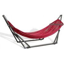 Aurora Home  EZ Daze Portable Double Sized Hammock with Stand Red
