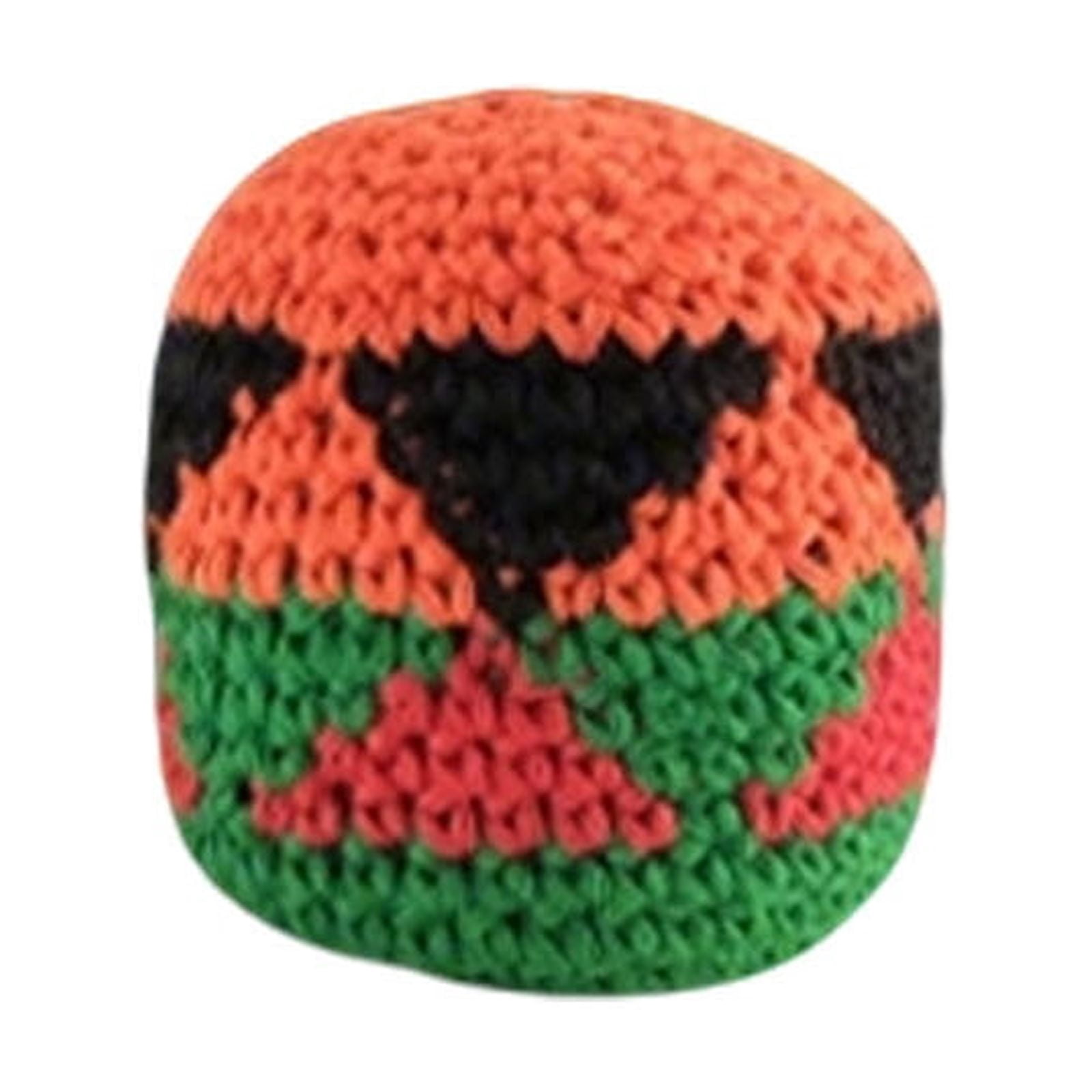 Funny Guy Mugs Footbag – Handmade in Guatemala Crochet Hacky Kick Sack Balls – Footbag Juggling Balls for Outdoor Play, Party Games & Coordination Training