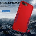 thumbnail image 6 of Designed for iPhone 7/8 Plus Heavy Duty Case, Protection Shockproof Dropproof Dustproof Anti-Scratch Phone Case Cover for iPhone 7/8 Plus Heavy Duty Case, Red, 6 of 8