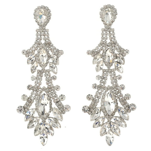 Crystal Rhinestone Drop Earrings
