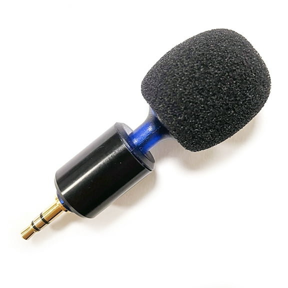 3.5mm Mini Camera Microphone, Bendable Mini Microphone Plugs In Design for Quality Recording and Noise Reductions