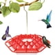 thumbnail image 1 of Muyoka Comederos para p谩jaros colgantes, Kit de estaci贸n de alimentaci贸n para p谩jaros, bebedero de agua para colibr铆 de 400ml con 30 Uds. De orificios de alimentaci贸n para exteriores, 1 of 7