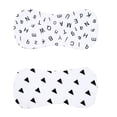 thumbnail image 5 of 2 piezas bebé niñas sudor suave absorbente paño de toalla trasera gasa muselina y triángulo Macarena Almohadillas de alimentación infantil, 5 of 5