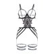 thumbnail image 1 of Gibobby Conjunto de lencería de encaje Lencería Sexy para Mujer Baby Doll Mujer Sexy Color Negro Mono Sensual y Elegante Fina Lenceria para Dama(Negro, XG), 1 of 4