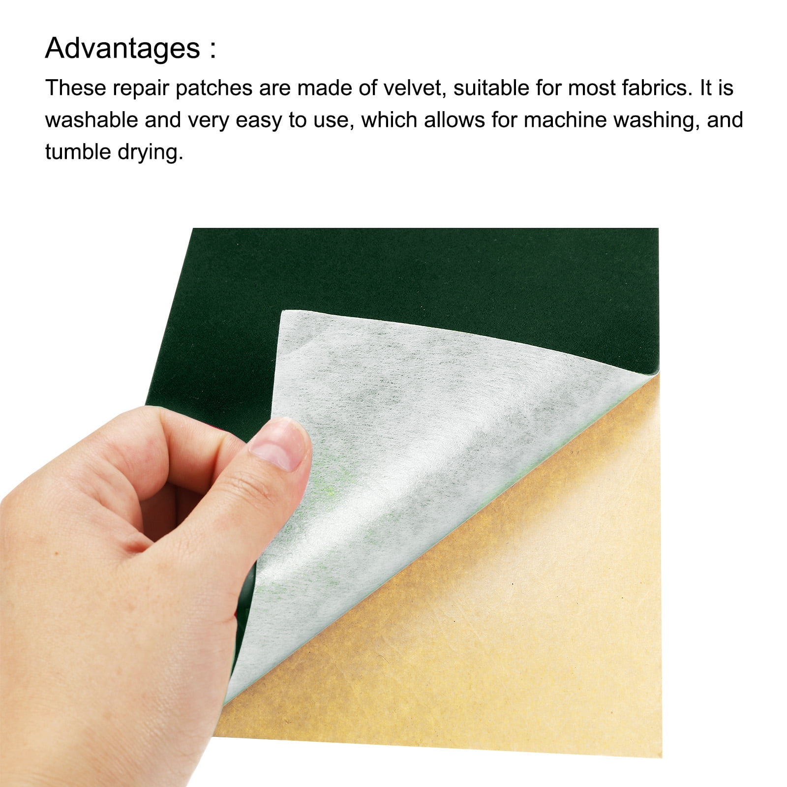 Self-Adhesive Velvet Couch Patch Repair Fabric Patches 10-20X 8.3