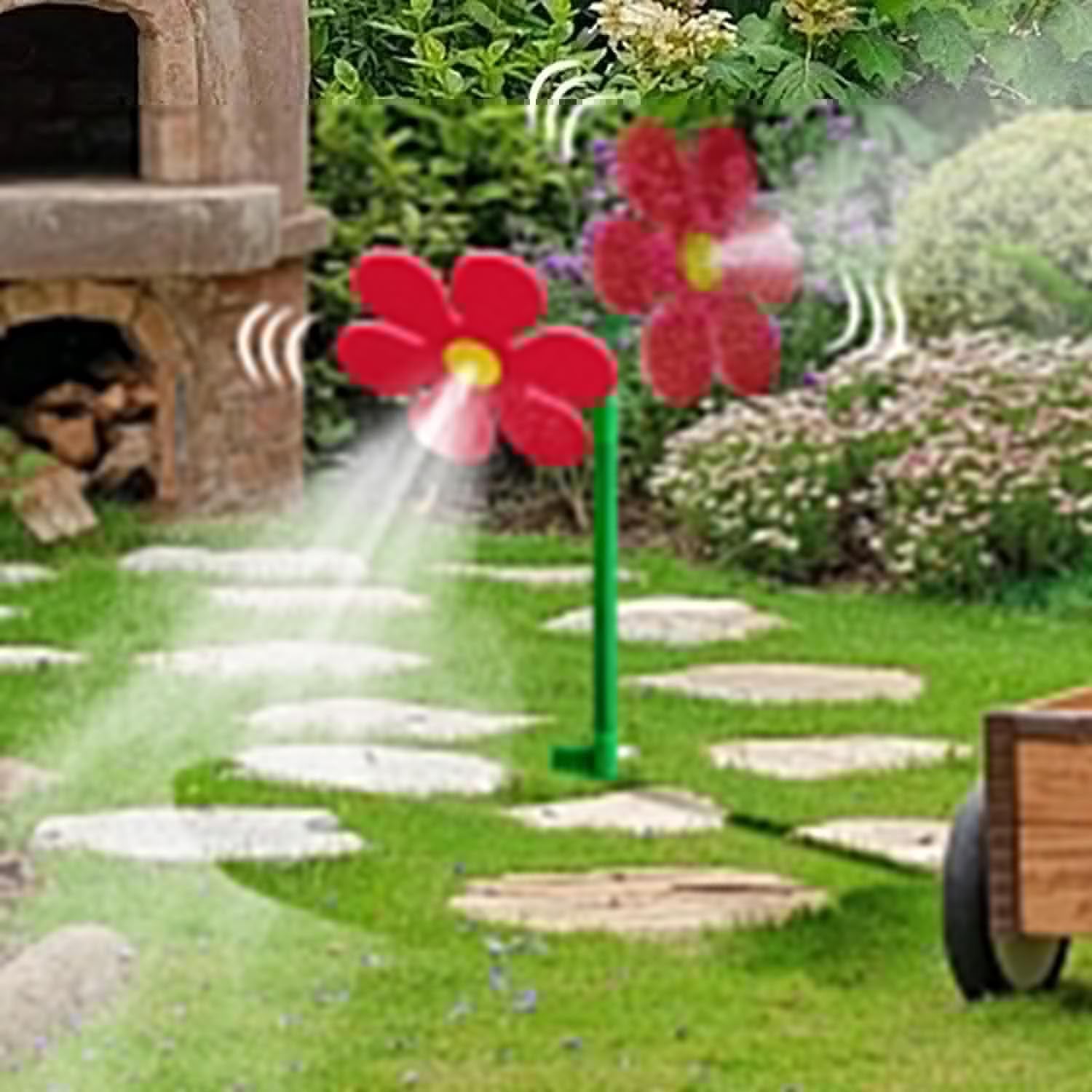 Funny 360° Rotating Sun Flower Sprinkler, Dancing Daisy Garden Water Sprayer For Yard Outdoor Kids Play