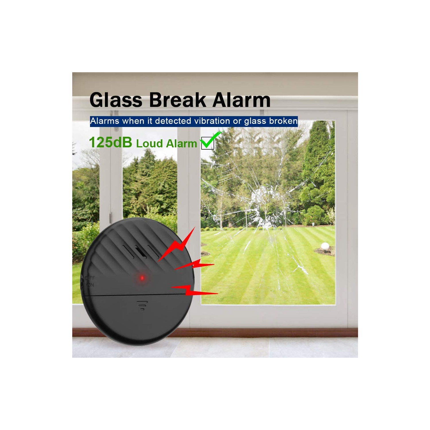 Buy Wsdcam Window Alarm Glass Break Sensor Alarm Simplisafe Home