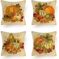 thumbnail image 1 of Set de 4 Fundas de Cojín Brillar Calabaza Otoño 45cm x 45cm, 1 of 5
