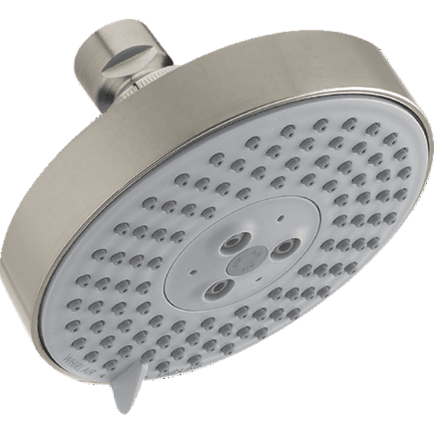 Hansgrohe Raindance S Showerhead 120 3-Jet, 2.5 GPM in Brushed Nickel ...