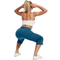 thumbnail image 6 of 2-Pack SPECIAL MAGIC Women's Capri Pants Wide Leg Cotton Yoga Sweatpants with Pockets Casual Lounge Jogger Pants, 6 of 7