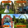 thumbnail image 5 of Heyfurni Garden Wedding Arch, Garden Arbor, 7'8" High x 4'5" Wide,Metal,Green, 5 of 8
