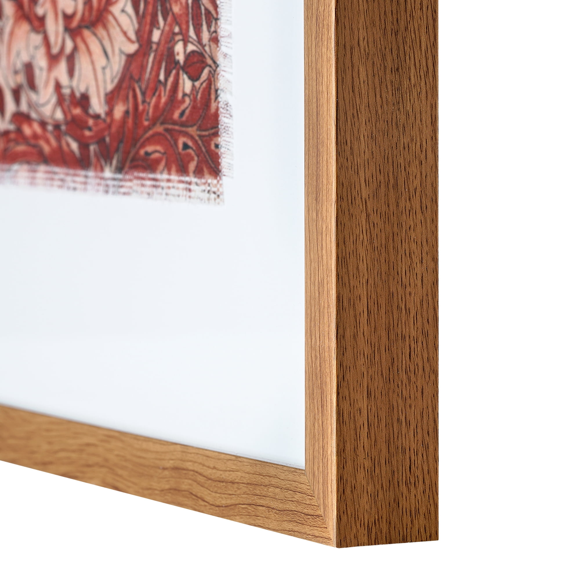 Crystal Art Gallery Linen William Morris Traditional Framed Wall Art Print, Reds