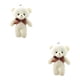 thumbnail image 3 of Sonducket Animales de peluche Material de algodón PP flexible Diseño de muñeca de oso pequeño Llavero portátil Regalos para niños Útil Mano Sentirse Type3 NO3 Sonducket CBP220758, 3 of 5