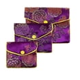 thumbnail image 5 of Fashion Handmade Portable Embroidery Bag Snap Case Storage Pouch Zipper Jewelry Bag PURPLE M, 5 of 8