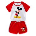thumbnail image 1 of 2023 Kids Cartoon Disney Minnie Mickey Mouse Clothes Sets 100%Cotton Baby Sports Sets Boy Girl Tee+ Shorts Sets Toddler Suit2T Gao Jinjia LED, 1 of 2