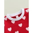thumbnail image 5 of Qiylii Baby Girls Valentine's Day Romper, Heart Printing Long Sleeve Round Collar Jumpsuit, 5 of 9