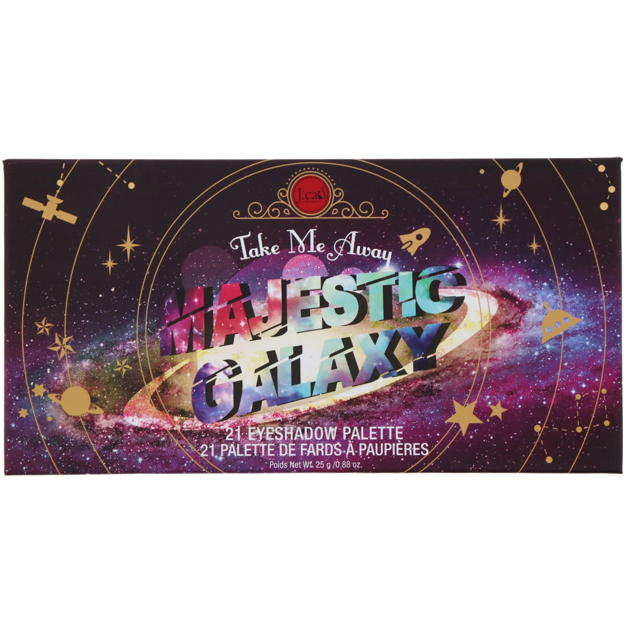 J.Cat Beauty Take Me Away Secret Paradise Majestic Galaxy 21 Eyeshadow Palette