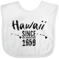 thumbnail image 3 of Inktastic Hawaii Since 1959 Boys or Girls Baby Bib, 3 of 4