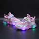 thumbnail image 2 of Zapatos con luz LED para niños de Disney, zapatillas de deporte frozen primavera y novedad de verano, zapatillas informales de princesa transpirables de malla, 23 plantillas de 14,2 cm Gao Jinjia LED, 2 of 2